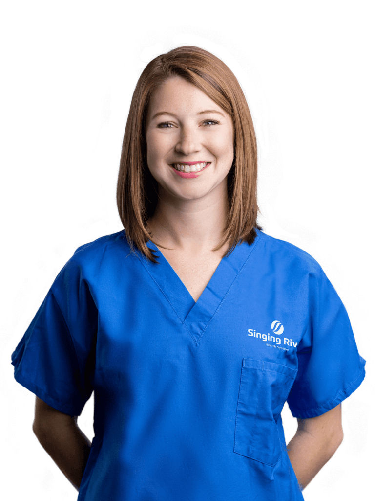 Young nurse welcomes you with a warm smile
