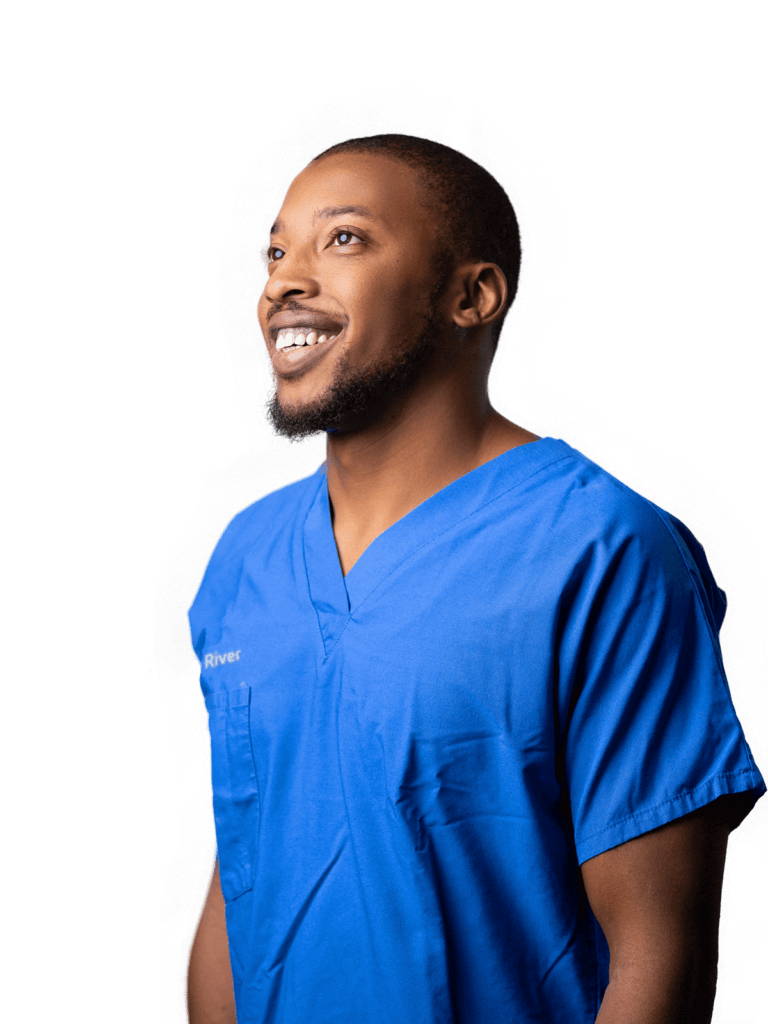 Content nurse looks forward to the future.