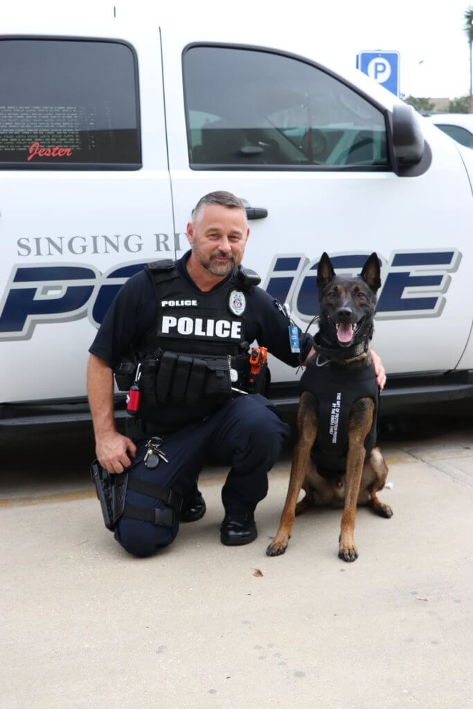 K9 Jester Receives Donation of Body Armor | Singing River Health System