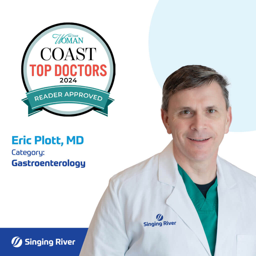 Coast Top Doctors 2024 Reader Approved Eric Plott, MD Category: Gastroenterology